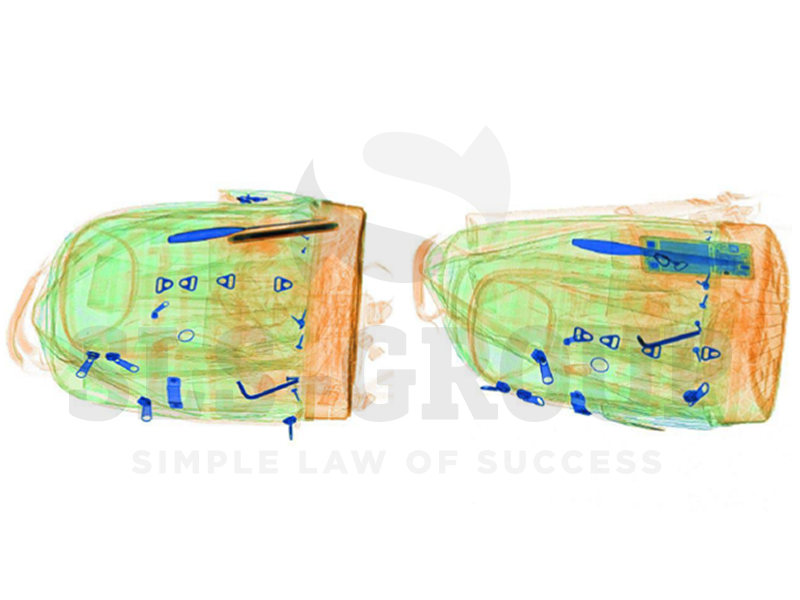 Картинка рюкзака на экране после прохождения проверки на интроскопе